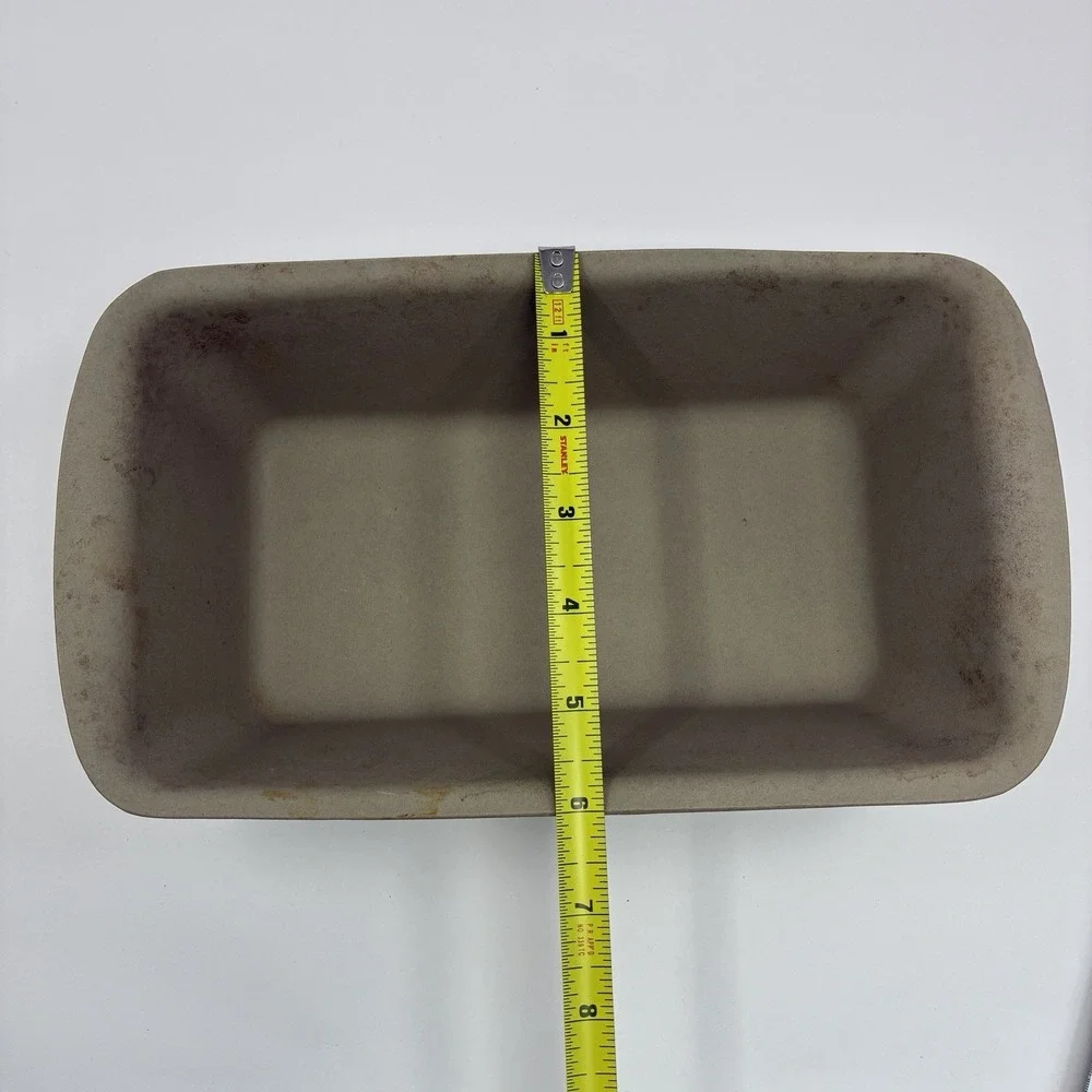 Pampered Chef Stoneware Loaf Meatloaf Baking Bread Pan #1417 Family Heritage